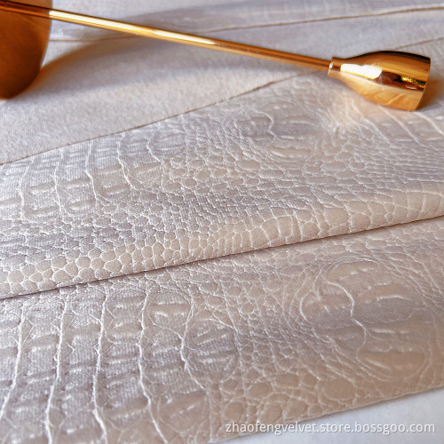 Sofa Upholstery Embossed Velvet Fabric